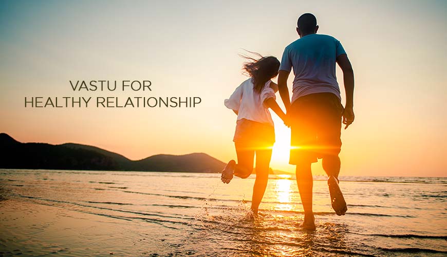 An image of couple at the beach showing relationship vastu